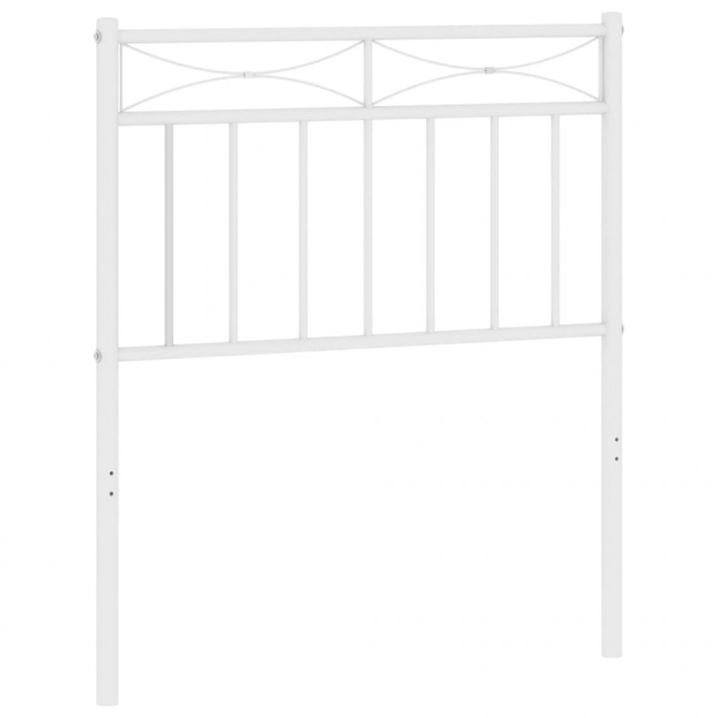 Metalowe wezgłowie, białe, 75 cm