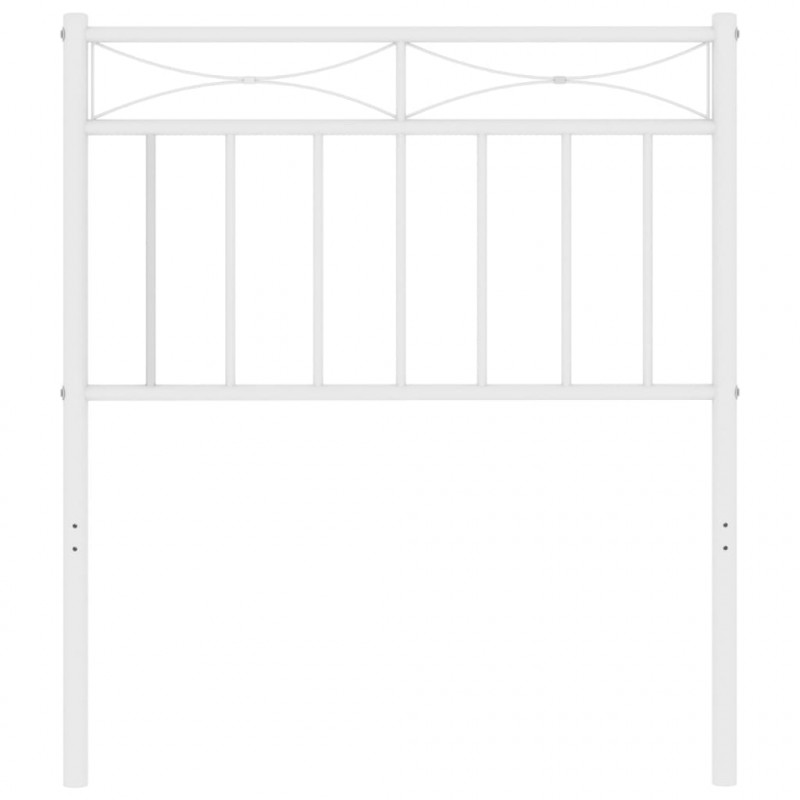 Metalowe wezgłowie, białe, 75 cm