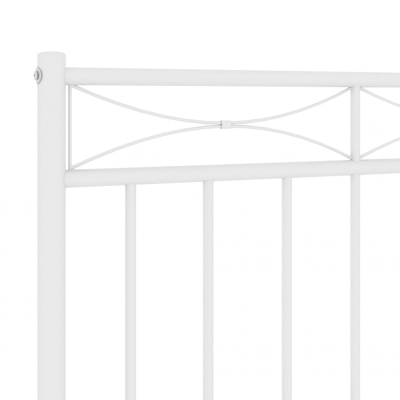 Metalowe wezgłowie, białe, 75 cm