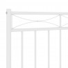 Metalowe wezgłowie, białe, 75 cm