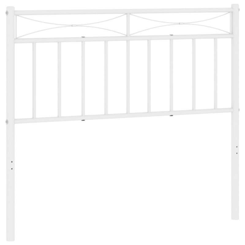 Metalowe wezgłowie, białe, 107 cm