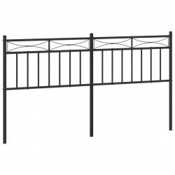 Metalowe wezgłowie, czarne, 160 cm