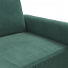 Sofa 2-osobowa, ciemnozielona, 140 cm, tapicerowana aksamitem
