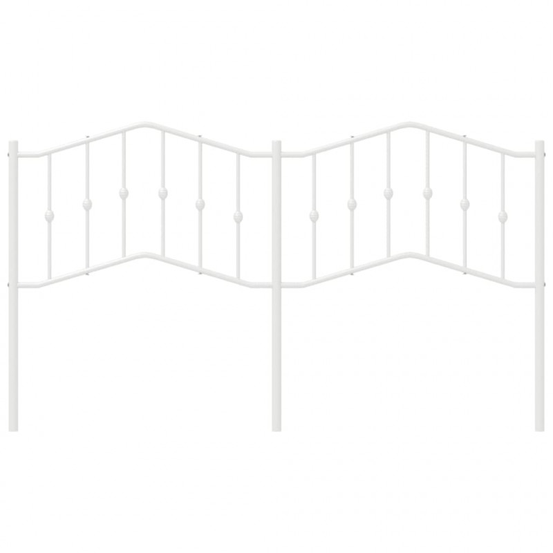 Metalowe wezgłowie, białe, 180 cm