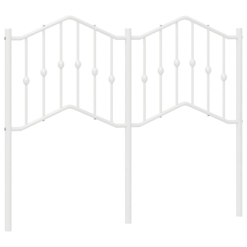 Metalowe wezgłowie, białe, 120 cm