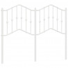 Metalowe wezgłowie, białe, 120 cm