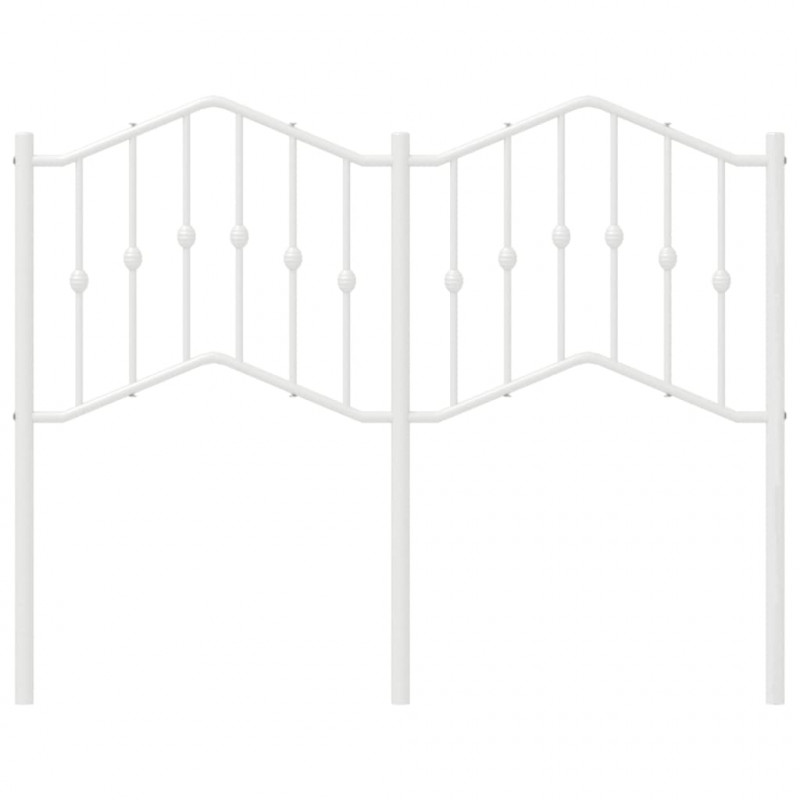 Metalowe wezgłowie, białe, 120 cm