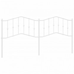 Metalowe wezgłowie, białe, 200 cm