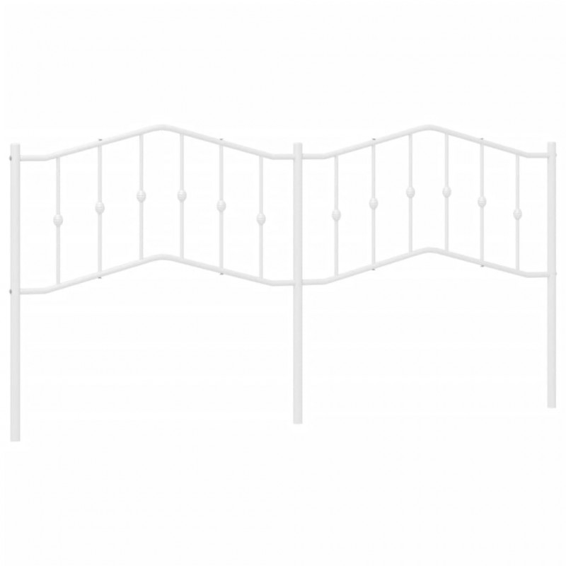 Metalowe wezgłowie, białe, 200 cm