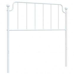 Metalowe wezgłowie, białe, 100 cm