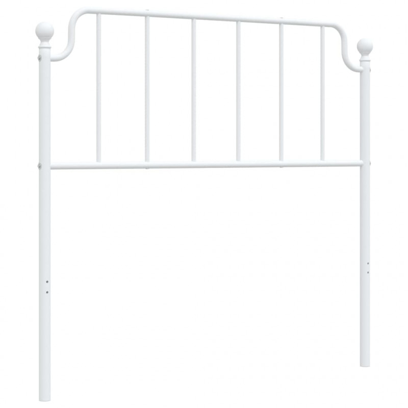 Metalowe wezgłowie, białe, 100 cm