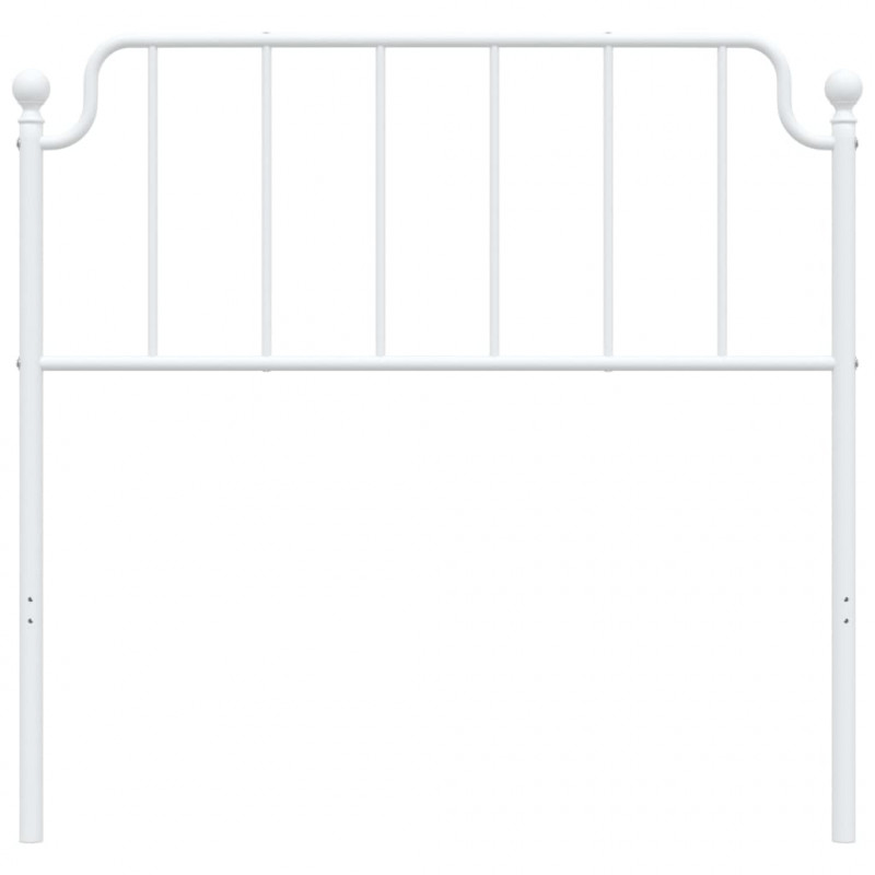 Metalowe wezgłowie, białe, 100 cm
