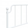 Metalowe wezgłowie, białe, 100 cm