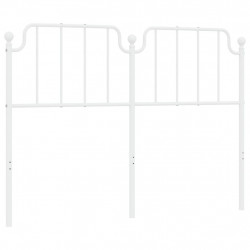 Metalowe wezgłowie, białe, 160 cm
