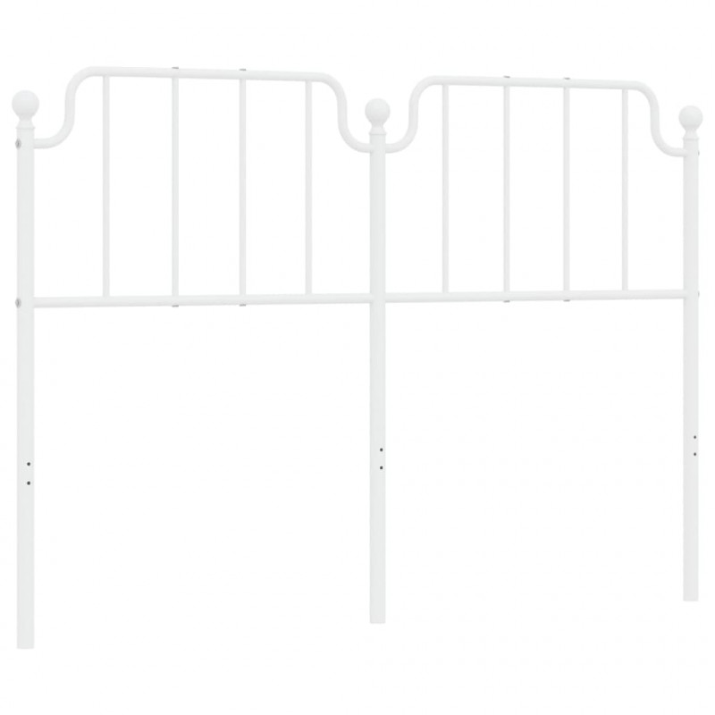 Metalowe wezgłowie, białe, 160 cm
