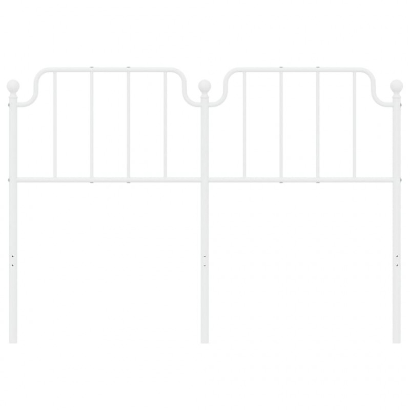 Metalowe wezgłowie, białe, 160 cm
