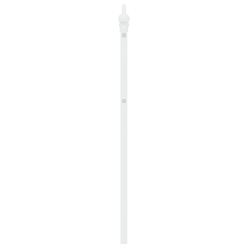 Metalowe wezgłowie, białe, 160 cm