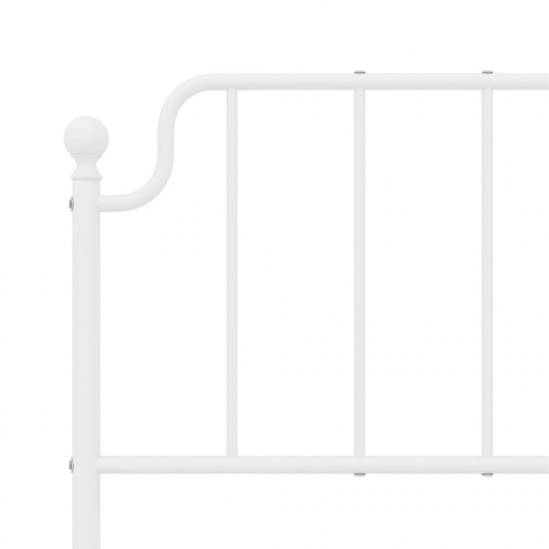 Metalowe wezgłowie, białe, 160 cm