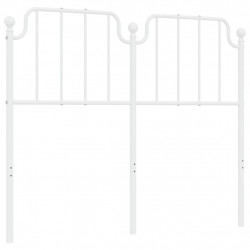 Metalowe wezgłowie, białe, 120 cm