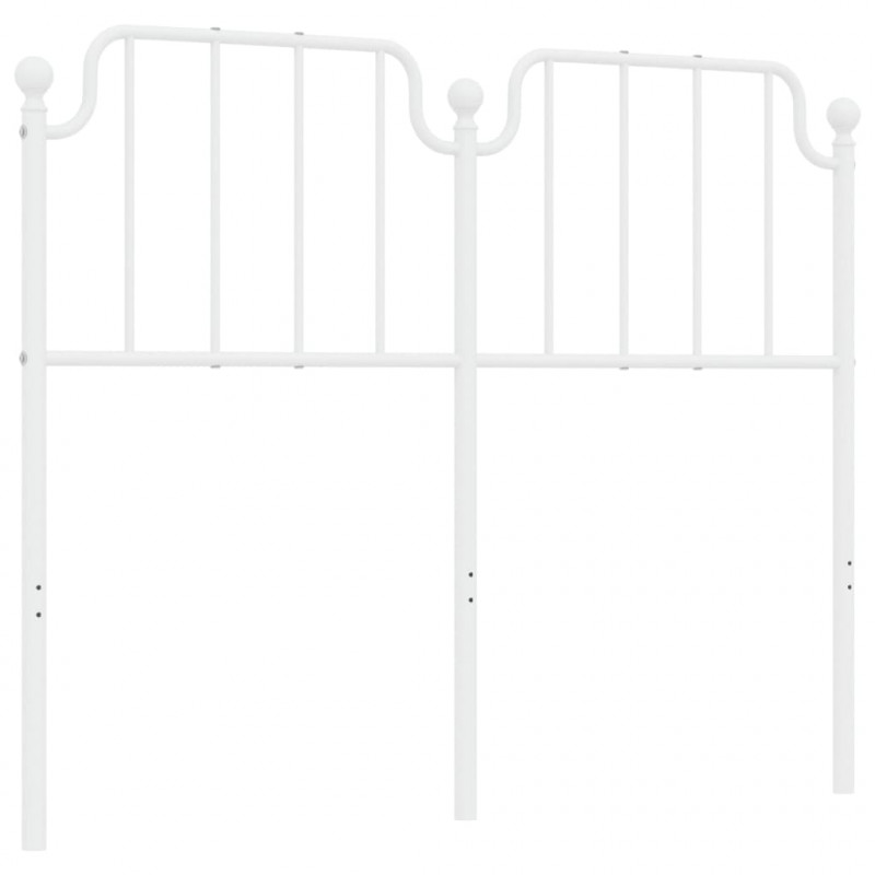 Metalowe wezgłowie, białe, 120 cm