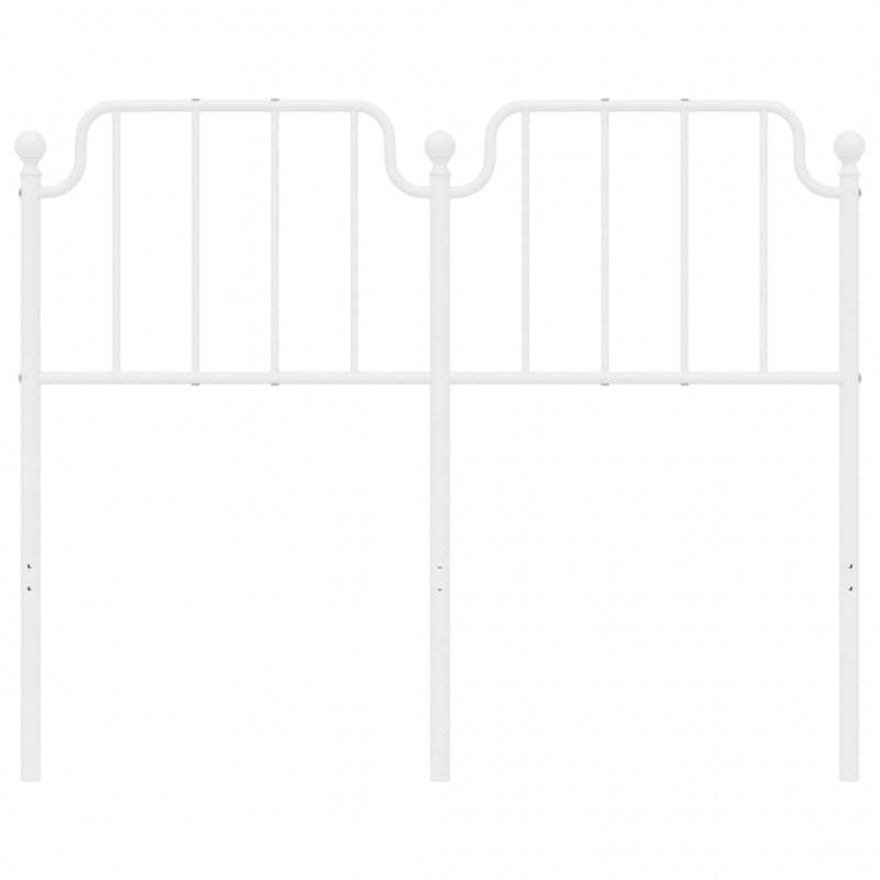 Metalowe wezgłowie, białe, 120 cm