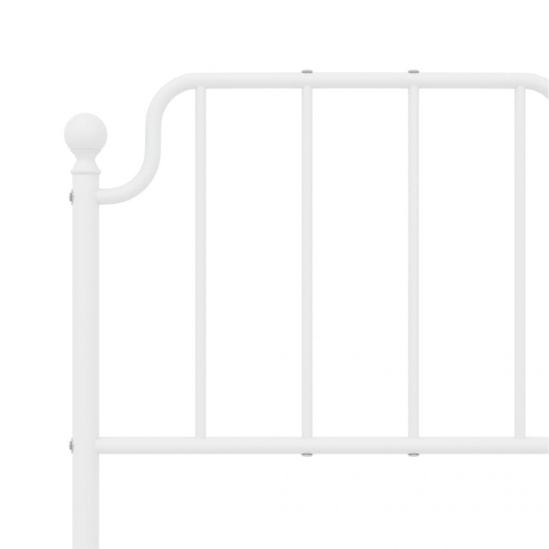 Metalowe wezgłowie, białe, 120 cm