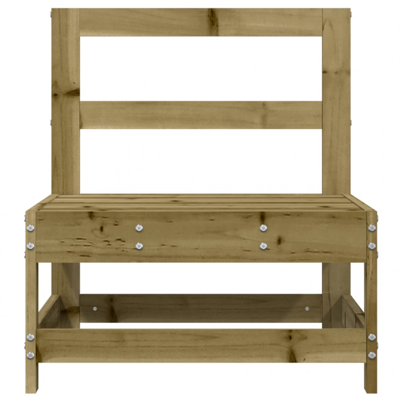Ogrodowa sofa środkowa, impregnowane drewno sosnowe