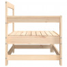 Ogrodowa sofa narożna, lite drewno sosnowe