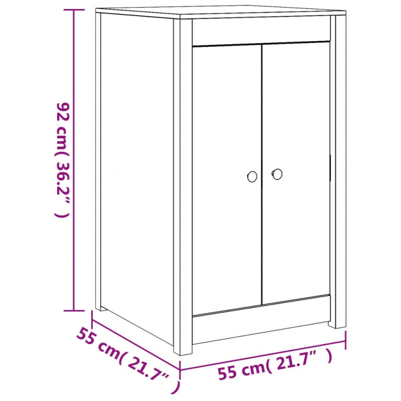 Szafka kuchenna na zewnątrz, lite drewno sosnowe