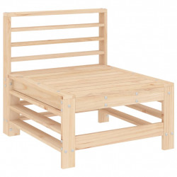 Ogrodowa sofa środkowa, lite drewno sosnowe