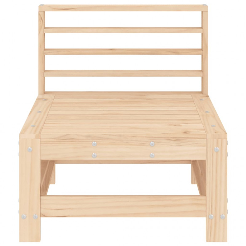 Ogrodowa sofa środkowa, lite drewno sosnowe