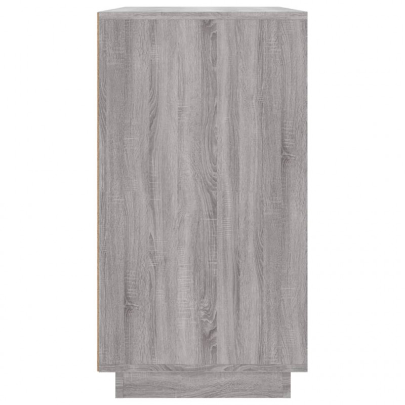Szafka, szary dąb sonoma, 80x34x75 cm, materiał drewnopochodny