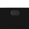 Podnoszony fotel rozkładany, czarny, obity tkaniną