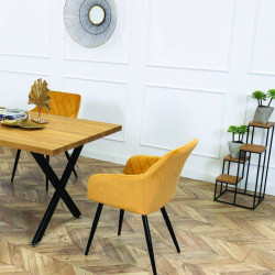 Home&Styling Stojak na rośliny z 4 półkami, naturalno-czarny