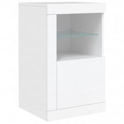 Szafki z LED, 2 szt., białe, materiał drewnopochodny