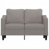 Sofa 2-osobowa, kolor taupe, 140 cm, tapicerowana tkaniną