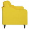 Sofa 3-osobowa, jasnożółta, 180 cm, tapicerowana tkaniną