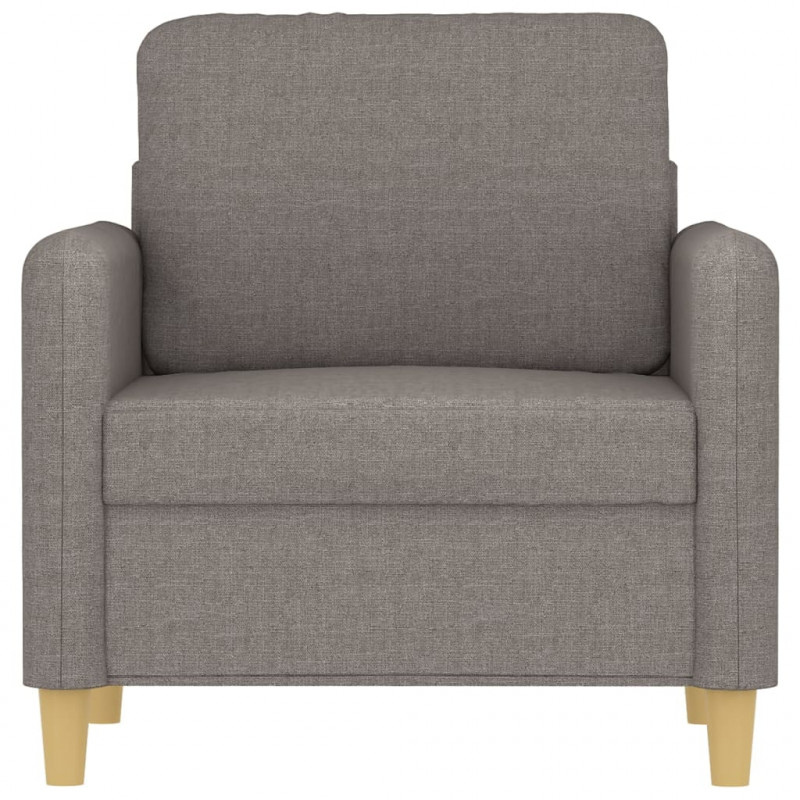 Fotel, taupe, 60 cm, obity tkaniną