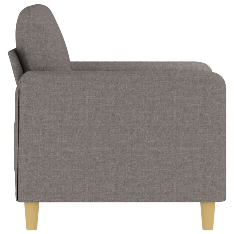 Fotel, taupe, 60 cm, obity tkaniną