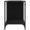 Szafka pod TV, czarna, 153x37x50 cm, materiał drewnopochodny