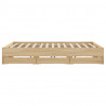Rama łóżka z szufladami, dąb sonoma, 180x200 cm