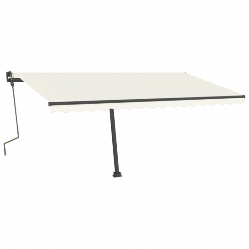 Zestaw słupków do markizy, antracytowy, 450x245 cm, żelazo