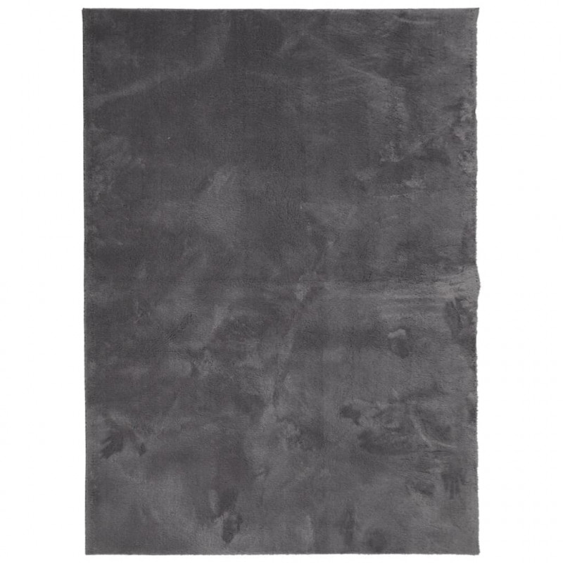 Dywan HUARTE z krótkim włosiem, antracytowy, 140x200 cm