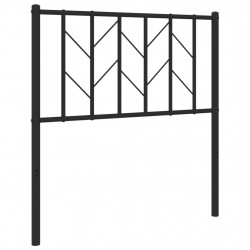 Metalowe wezgłowie, czarne, 80 cm
