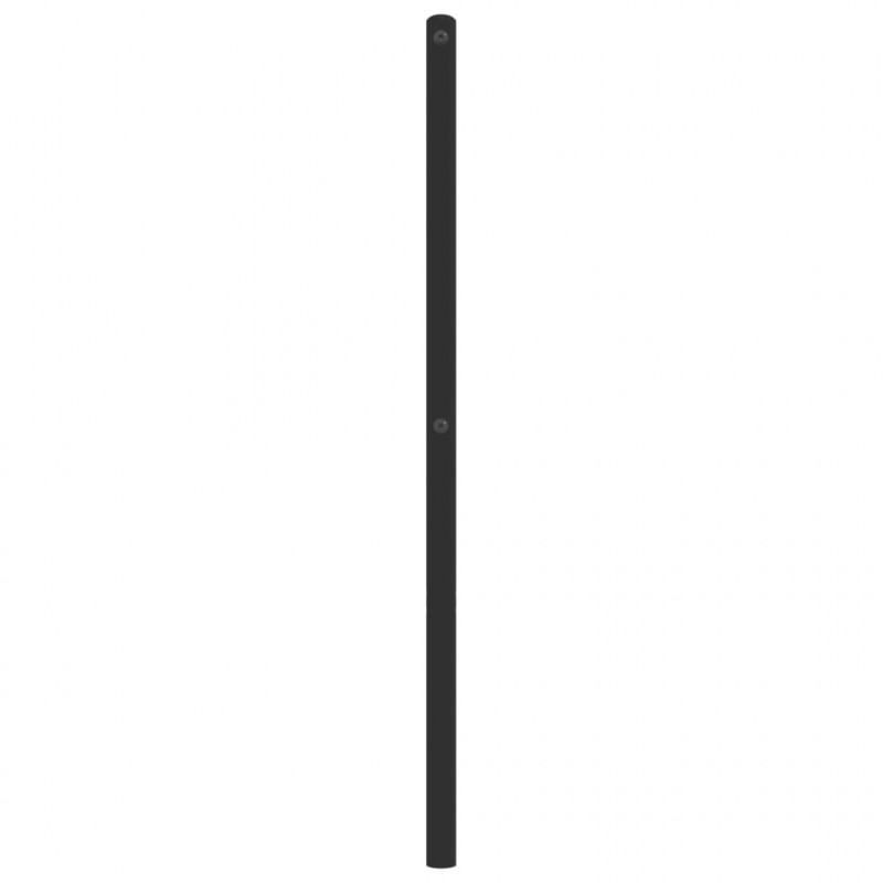 Metalowe wezgłowie, czarne, 80 cm