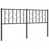Metalowe wezgłowie, czarne, 160 cm
