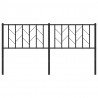Metalowe wezgłowie, czarne, 160 cm