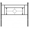 Metalowe wezgłowie, czarne, 107 cm