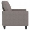 Sofa 2-osobowa, kolor taupe, 140 cm, tapicerowana tkaniną