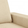 3-osobowa sofa, kremowa, 180 cm, tapicerowana tkaniną